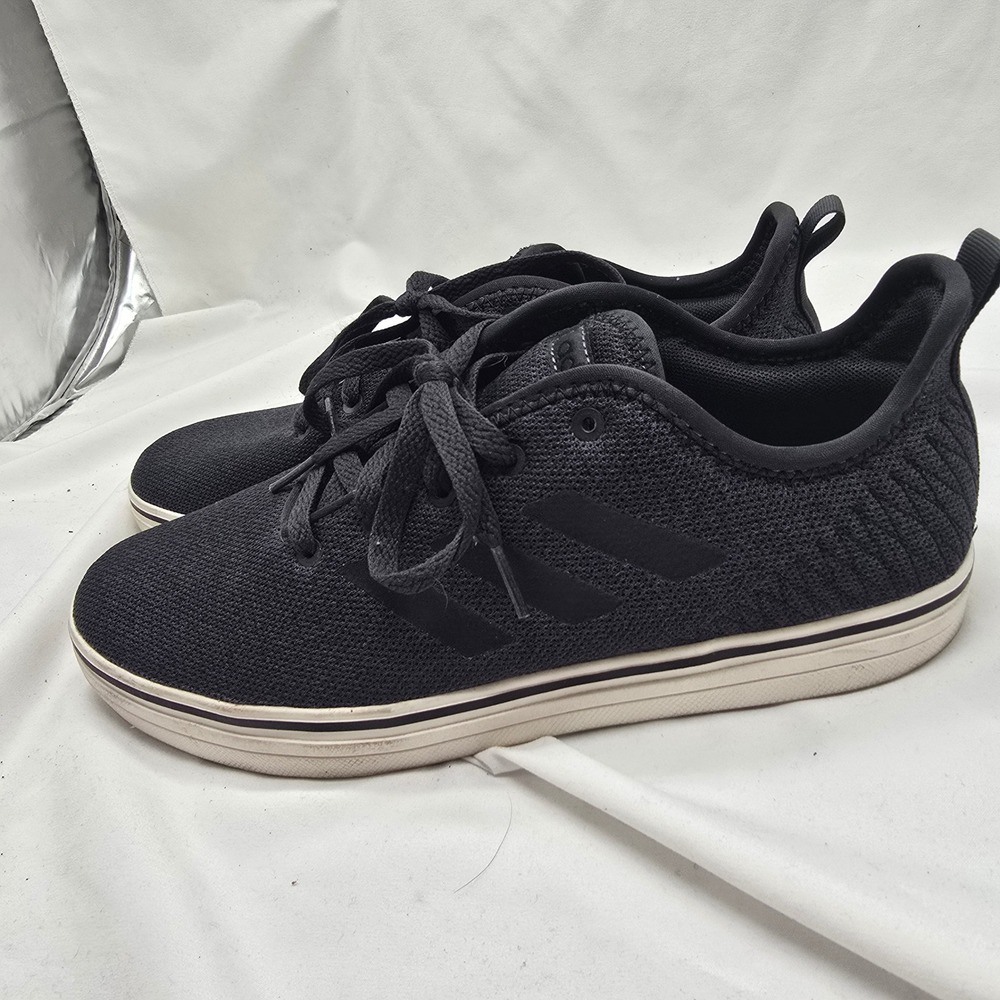 Adidas True Chill Mens 9.5 Black Knit Sneakers DA9852‎ Ortholite Float Low Top